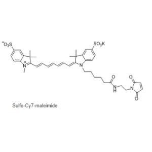 CAS號(hào)：1422279-40-0，水溶cy7-MAL，Sulfo-Cy7 maleimide，磺化Cy7-馬來(lái)酰亞胺