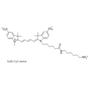 Sulfo Cy5 amine,CAS號 :2183440-44-8,磺化Cy5-伯胺