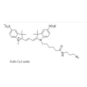 CAS號(hào):2055138-89-9,Sulfo-Cy3 azide,磺化Cy3-疊氮