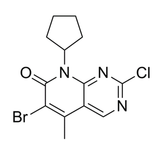 6-溴-2-氯-8-環(huán)戊基-5-甲基吡啶并[2,3-d]嘧啶-7(8H)-酮