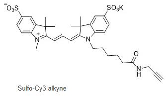 Sulfo-Cy3炔基,花菁素Cy3炔烴