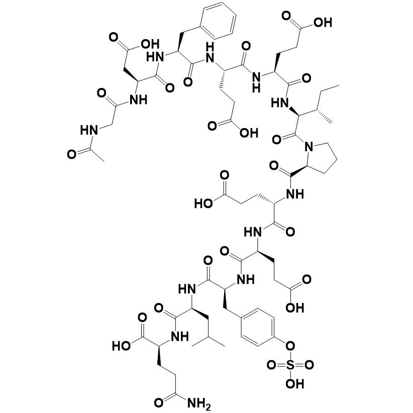 Acetyl-Hirudin (54-65) (sulfated) 125441-00-1.png