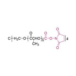 四臂聚乳酸琥珀酰亞胺碳酸酯