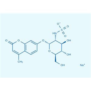 4-甲基傘形酮-2-脫氧-2-硫酸氨基-a-D-吡喃葡萄糖苷鈉鹽