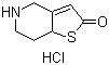 CAS 登錄號(hào)：115473-15-9, 5,6,7,7a-四氫噻吩并[3,2-c]吡啶-2(4H)-酮鹽酸鹽