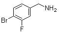 CAS 登錄號：581812-99-9, 4-溴-3-氟苯甲胺