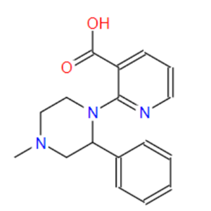 2-(4-甲基-2-苯基哌嗪-1-基)煙酸（米氮平酸）