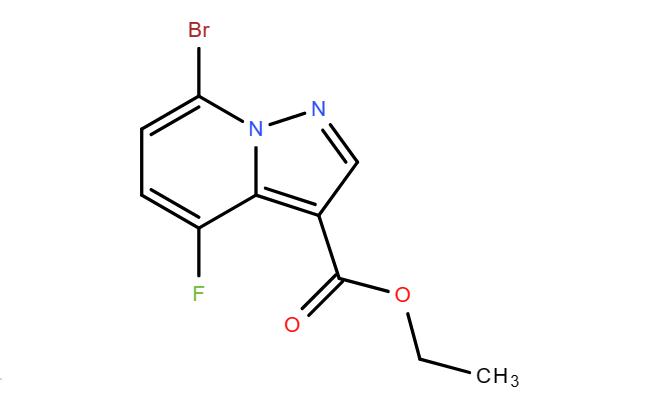 7-溴-4-氟吡唑并[1,5-A]吡啶-3-羧酸乙酯.png