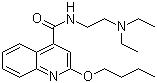 CAS 登錄號：85-79-0, 辛可卡因, 地布卡因, 2-丁氧基-N-(2-二乙基氨基乙基)喹啉-4-甲酰胺