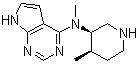 CAS 登錄號(hào)：477600-74-1, N-甲基-N-((3R,4R)-4-甲基哌啶-3-基)-7H-吡咯并[2,3-D]嘧啶-4-胺