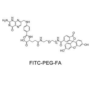 熒光素-聚乙二醇-葉酸，F(xiàn)ITC-PEG-FA/NH2/BIOTIN/N3/炔基