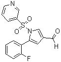 CAS 登錄號(hào)：881677-11-8, 5-(2-氟苯基)-1-[(吡啶-3-基)磺?；鵠-1H-吡咯-3-甲醛