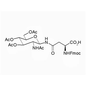 N-(9-芴甲氧羰基)-N'-(2-乙酰氨基-2-脫氧-3,4,6-三-O-乙酰基-BETA-D-吡喃葡萄糖基)-L-天冬酰胺 131287-39-3