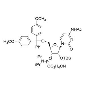 N-乙?；?5'-O-(4,4-二甲氧基三苯甲基)-2'-O-[(叔丁基)二甲基硅基]胞苷-3'-(2-氰基乙基-N,N-二異丙基)亞磷酰胺