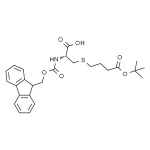 Fmoc-L-Cys(PrCo-OtBu)-OH，(R)-FMOC-2-氨基-3-(3-叔丁氧基羰基丙基)丙酸