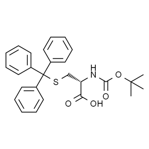 Boc-Cys(Trt)-OH，N-叔丁氧羰基-S-三苯甲基-L-半胱氨酸