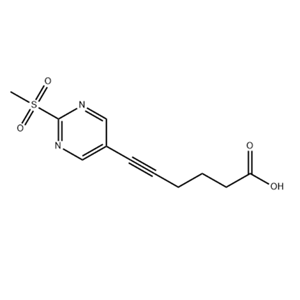 6-(2-(甲基磺?；?嘧啶-5-基)己-5-炔酸