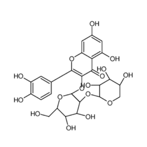 CNAS實(shí)驗(yàn)室新品供應(yīng)：槲皮素-3-O-桑布雙糖苷_83048-35-5