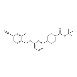 6-((4-氰基-2-氟芐基)氧基)-3',6'-二氫-[2,4'-聯(lián)吡啶]-1'(2'H)-甲酸叔丁酯