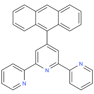 4-(9-蒽基)-2,2':6',2''-三聯(lián)吡啶  4'-anthracen-9-yl-2,2':6',2''-terpyridine 163087-28-3 公斤級供貨，可按需分裝 