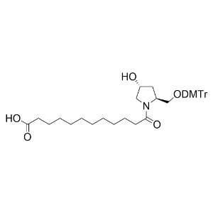 12-((2S,4R)-2-((雙(4-甲氧基苯基)(苯基)甲氧基)甲基)-4-羥基吡咯烷-1-基)-12-氧代十二烷酸