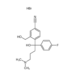 4-[4-(二甲氨基)-1-(4-氟苯基)-1-羥丁基]-3-羥甲基苯腈氫溴酸鹽