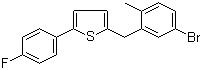 CAS 登錄號：1030825-20-7, 2-[(5-溴-2-甲基苯基)甲基]-5-(4-氟苯基)噻吩