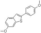 CAS 登錄號(hào)：63675-74-1, 6-甲氧基-2-(4-甲氧苯基)苯并噻吩