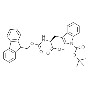 Fmoc-Trp(Boc)-OH，N-(9-芴甲氧羰基)-N1-叔丁氧羰基-L-色氨酸