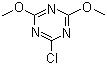 CAS 登錄號(hào)：3140-73-6, 2-氯-4,6-二甲氧基-1,3,5-三嗪