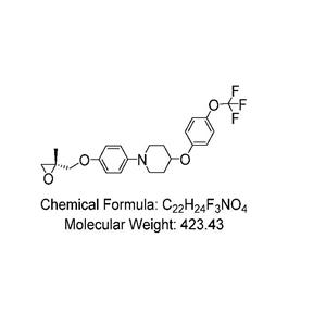 (R)-1-(4-((2-methyloxiran-2-yl)methoxy)phenyl)-4-(4-(trifluoromethoxy)phenoxy)piperidine