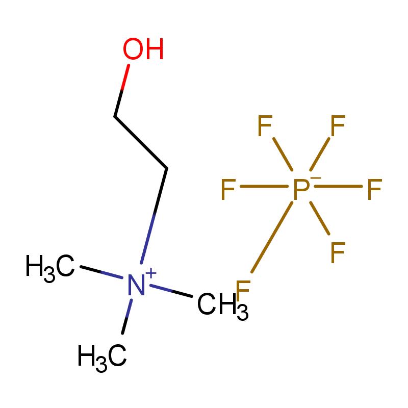1040887-91-9 2-羥基-N,N,N-三甲基乙銨六氟磷酸鹽 結(jié)構(gòu)式圖片