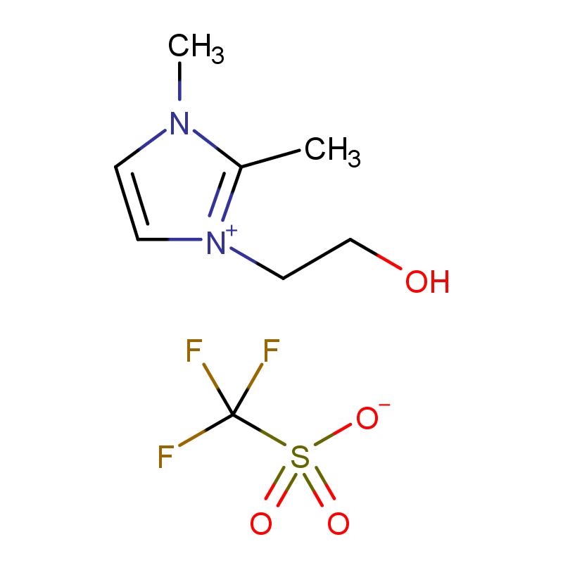 887780-85-0 1-羥乙基-2,3-二甲基味唑三氟甲烷磺酸鹽 結(jié)構(gòu)式圖片