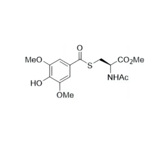 (R)- 甲基-2- 乙酰氨基-3-(4-羥基-3,5-二甲氧基苯甲酰硫基)丙酸酯