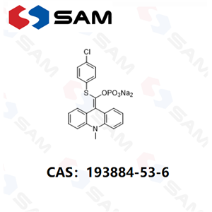 9-（4‘-氯苯硫代磷酰氧亞甲基）-10-甲基-9,10-二氫化吖啶二鈉鹽 193884-53-6