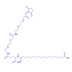 索瑪魯肽側(cè)鏈-OSU裂解體/1169630-40-3/Ste-Glu(AEEA-AEEA-OSu)-OH