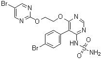 CAS 登錄號(hào)：1103522-45-7, ACT 132577, N-[5-(4-溴苯基)-6-[2-[(5-溴-2-嘧啶基)氧基]乙氧基]-4-嘧啶基]氨基磺酰胺