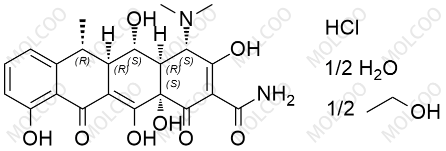 多西環(huán)素單鹽酸半乙醇半水合物