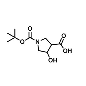 1-(叔丁氧基羰基)-4-羥基吡咯烷-3-羧酸  1369237-37-5