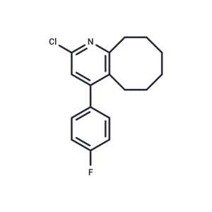 化合物 2-Chloro-4-(4-fluorophenyl)-5,6,7,8,9,10-hexahydrocycloocta[b]pyridine|T66280|TargetMol