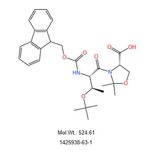 (4S)-3-[(2S,3R)-3-(叔丁氧基)-2-[[芴甲氧羰基]氨基]-1-氧代丁基]-2,2-二甲基-4-惡唑烷羧酸