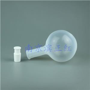 PFA圓底燒瓶500ml三頸耐酸堿PFA蒸餾燒瓶可定制5Lpfa燒瓶