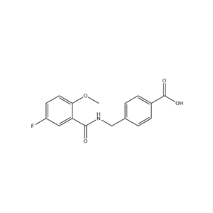 4-[[(5-氟-2-甲氧基苯甲酰基)氨基]甲基]苯甲酸 1571888-11-3