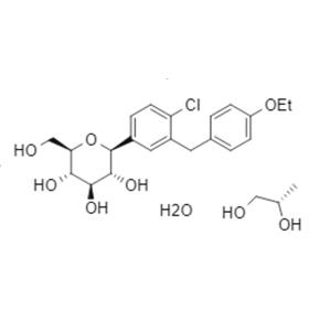 (1S)-1,5-脫水-1-C-[4-氯-3-[(4-乙氧基苯基)甲基]苯基]-D-葡萄糖醇丙二醇一水合物（1:1:1）