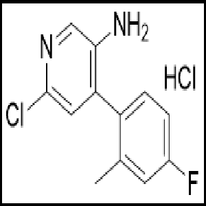 6-氯-4-(4-氟-2-甲基苯基)-3-吡啶胺,鹽酸鹽(1:1)