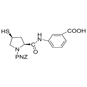 3-[[[(2S, 4S)-4-巰基-1-(4-硝基芐氧基)羰基-2-吡咯烷基]羰基]氨基苯甲酸