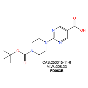 2-(4-(叔丁氧基羰基)哌嗪-1-基)嘧啶-5-羧酸
