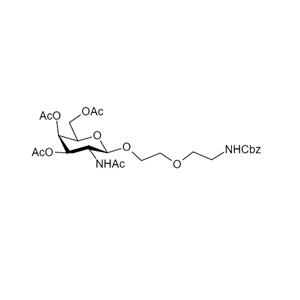 2-乙酰氨基-3,4,6-三-O-乙?；?1-O - [(N-CBZ基氨基乙氧基)乙氧基] -2-脫氧-B-D吡喃半乳糖