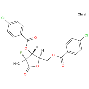 ((2R,3r,4r)-3-((4-氯苯甲?；?氧基)-4-氟-4-甲基-5-氧代四氫呋喃-2-基)甲基4-氯苯甲酸